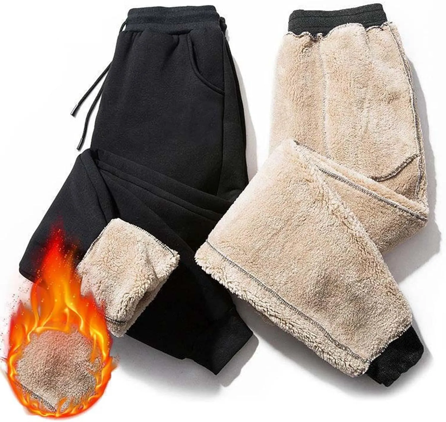 Sweat Suits For Womens 2 Piece Fleece Long Sleeve Sweatsuits Sets Long Pant Warm Sherpa Lined Hooded Sweatsuit Jogger