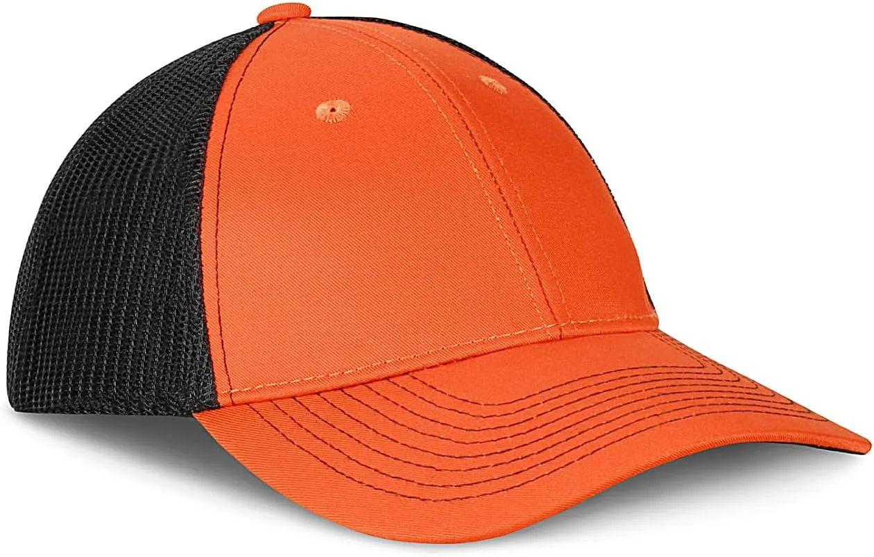 Tirrinia Adjustable Closure Orange Hunting Neon Basics Cap - Low Profile Tangerine Safety Baseball Hat with Blaze