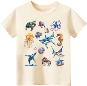 Toddler Baby Boys Short Sleeve Graphic T-Shirt Top Funny Letters Print Cotton Tee