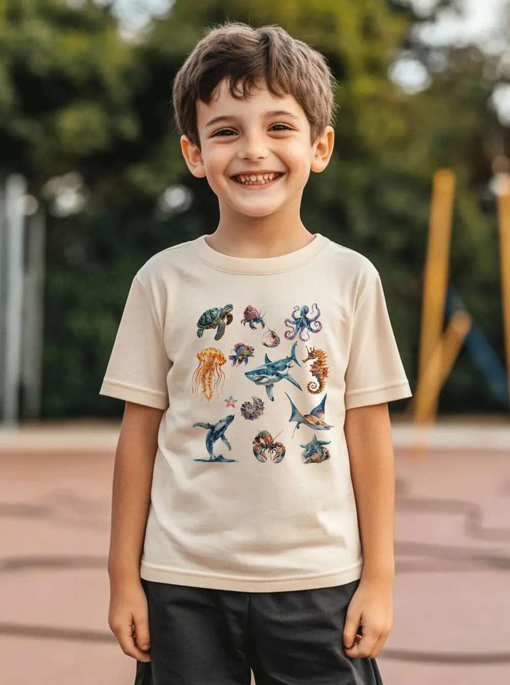 Toddler Baby Boys Short Sleeve Graphic T-Shirt Top Funny Letters Print Cotton Tee