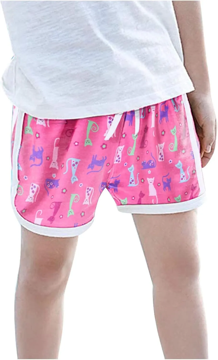 Toddler Girls Athletic Shorts Cotton Soccer Basketball Biker Shorts Kids Quick Dry Gym Sports Running Short Pants