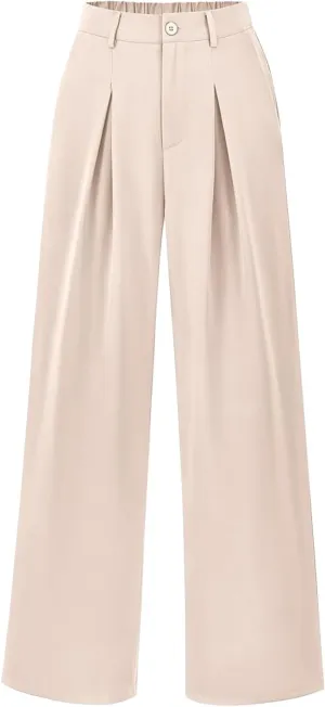 Vintage Corduroy Pants Winter Flexible Work Capris with Pockets Straight Leg Water Resistant