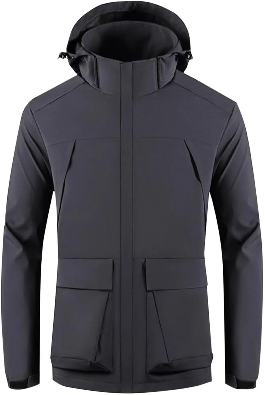 Waterproof Jackets for Men Performance Raincoat for Men Mens Windbreaker Jackets Lightweight for Hiking Fishing