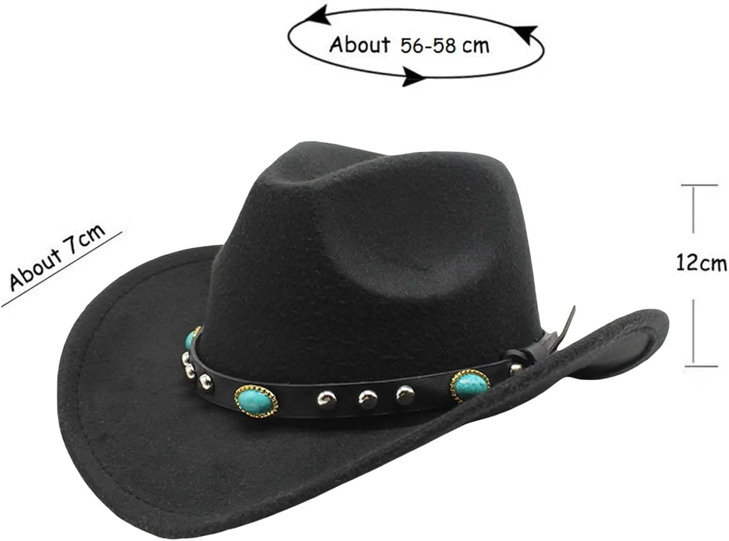 Western Cowboy Hats for Women, Cowgirl Hat with Feathers, Straw Cowboy Hat, Men Halloween Party Costume Accessory