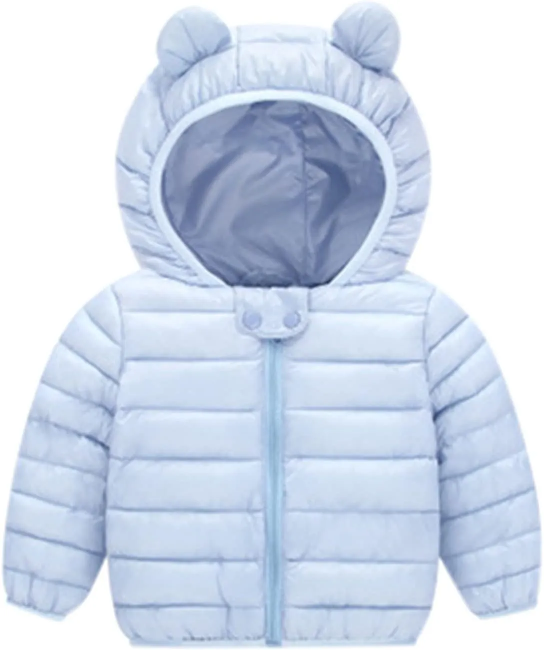 Winter Down Coats for Kids Baby Boys Girls Light Puffer Padded Jacket Toddler Bear Hoods Infant Outerwear