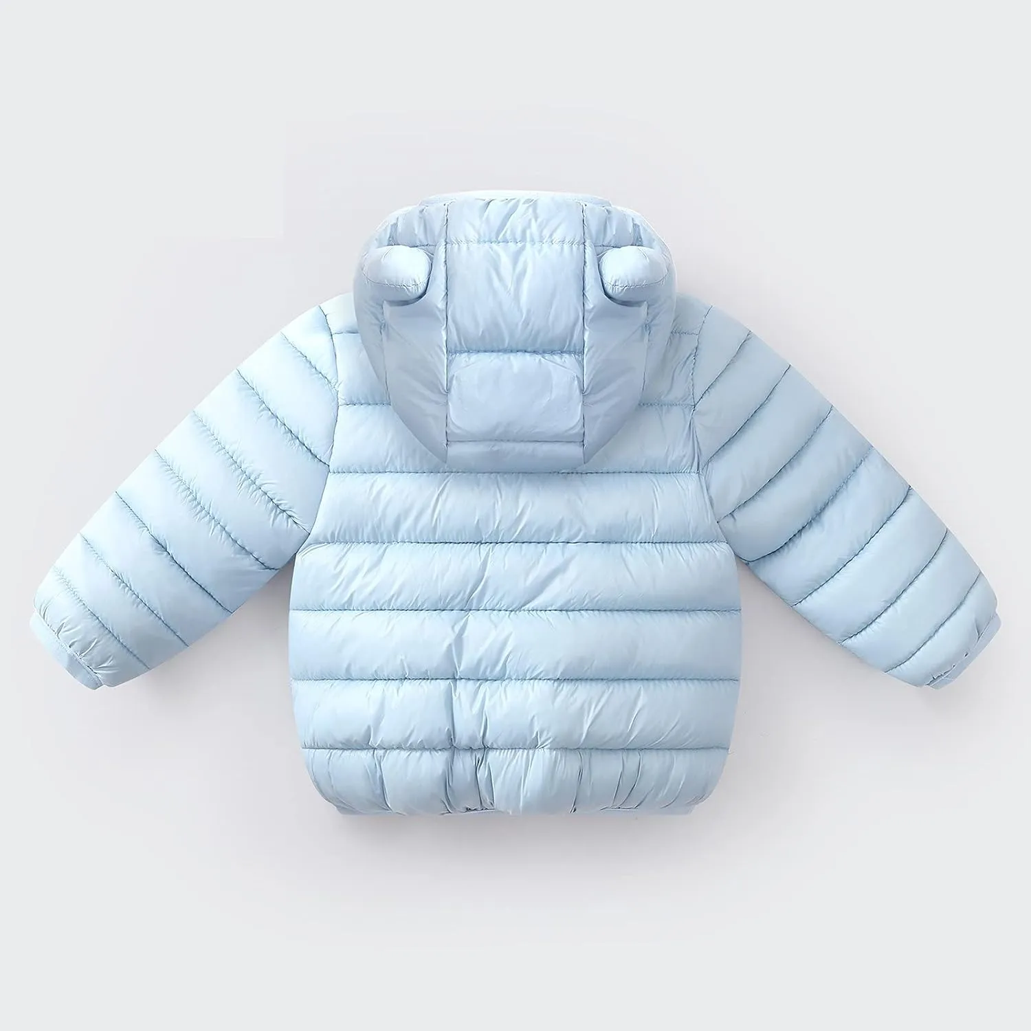 Winter Down Coats for Kids Baby Boys Girls Light Puffer Padded Jacket Toddler Bear Hoods Infant Outerwear
