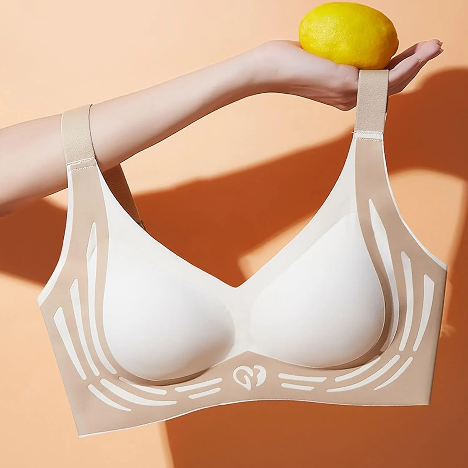 Wireless Push-up Bra, Super Gather Bra Wireless Push-up Bra, Wireless Bras with Support and Lift, Anti Sagging Bras