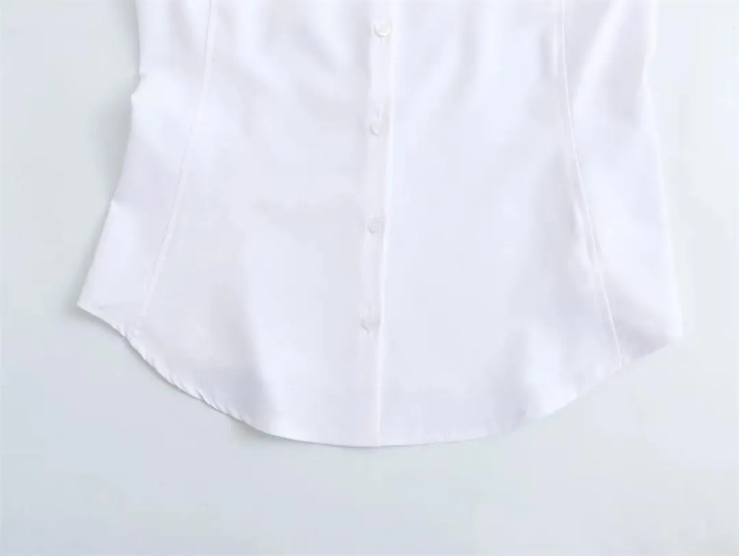 Women Elegant Office Shirts Slim Tunic Blouse Long Sleeve Buttons Basics Tops