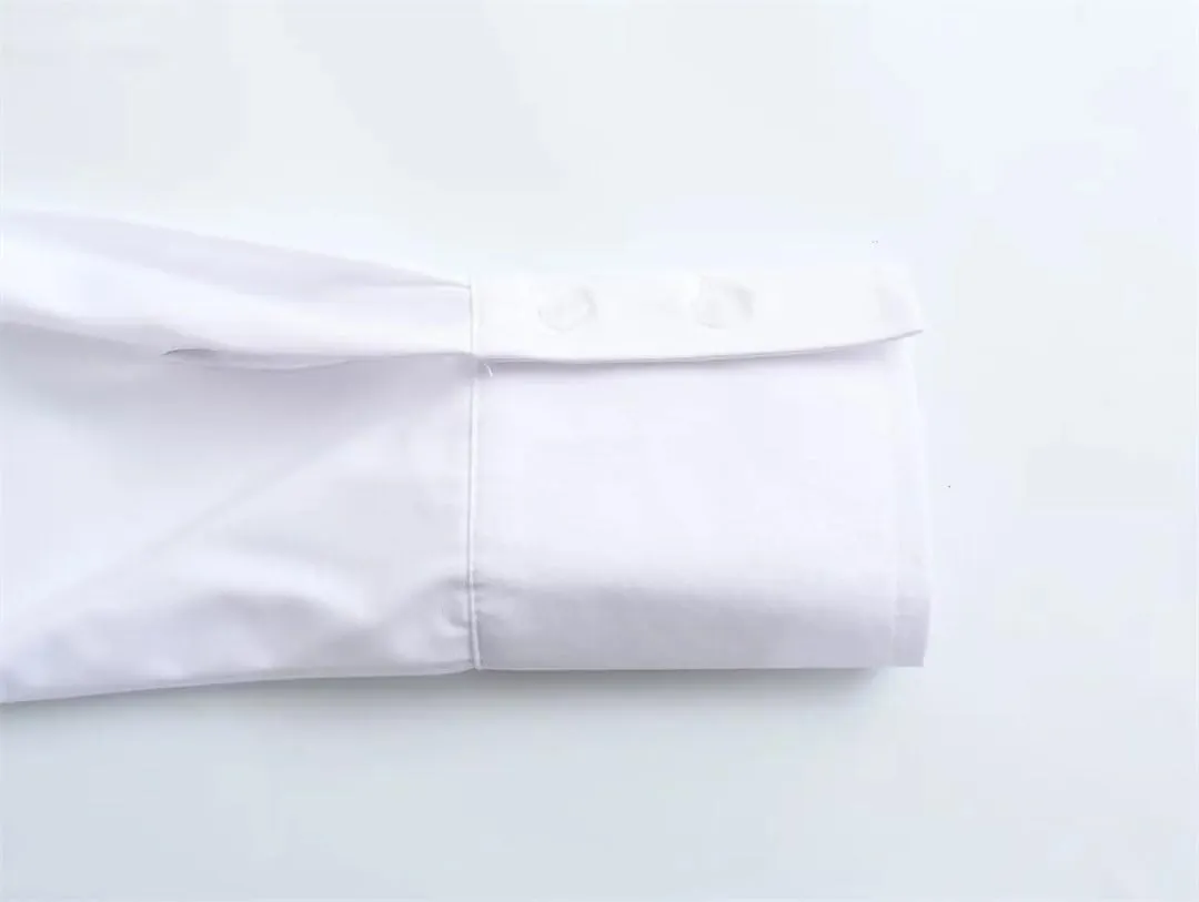 Women Elegant Office Shirts Slim Tunic Blouse Long Sleeve Buttons Basics Tops