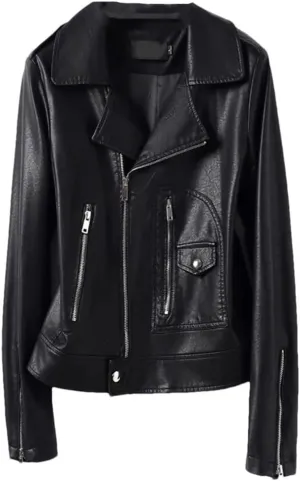 Women Moto Biker Sheep Leather Jackets Short Diagonal Zipper Real Split Sheepskin Jackets Coats