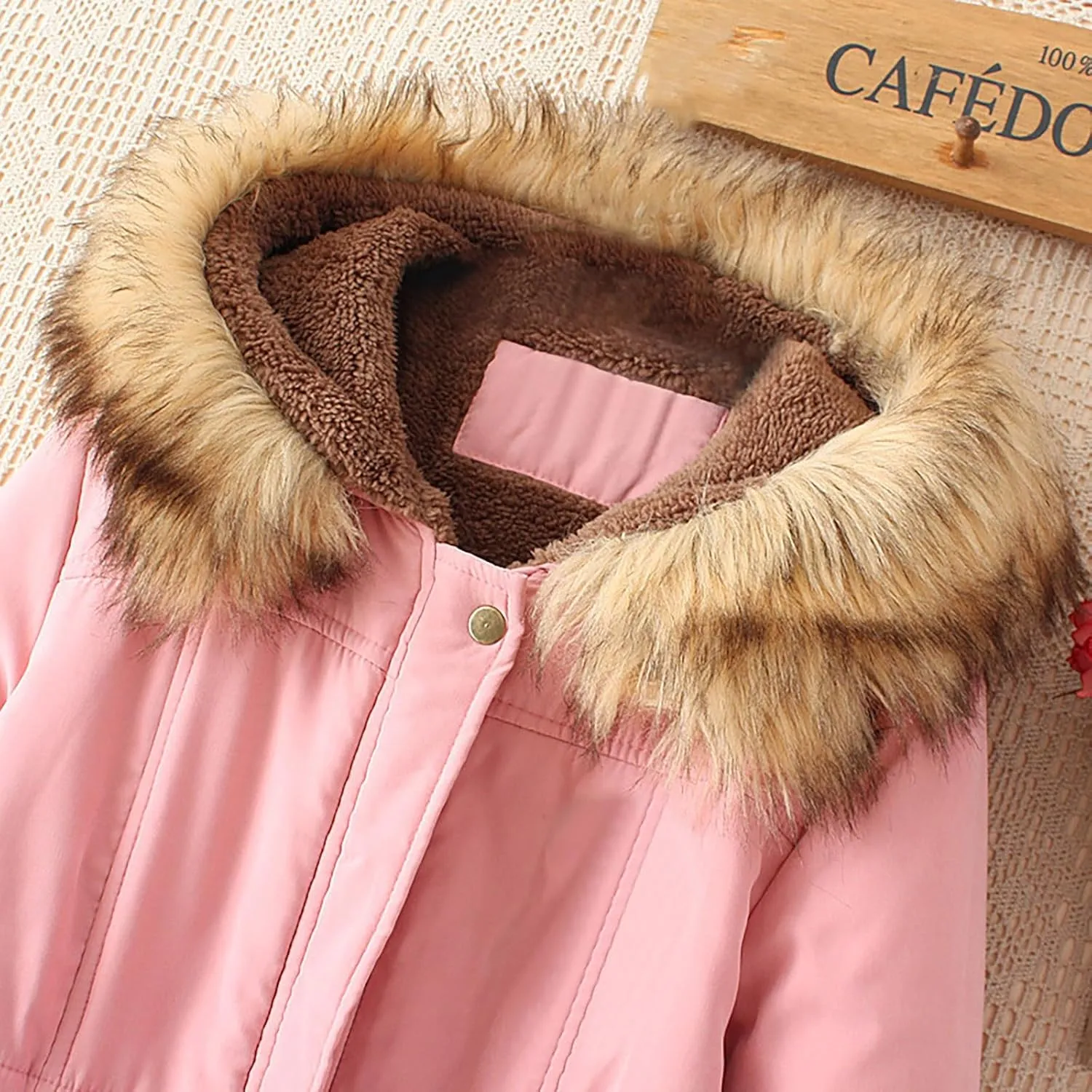 Womens 2024 Classic Zip Up Solid Fleece Coat Long Sleeve Hooded Pocket Overcoat Warm Fitted Soft Outwear Daily Outwear