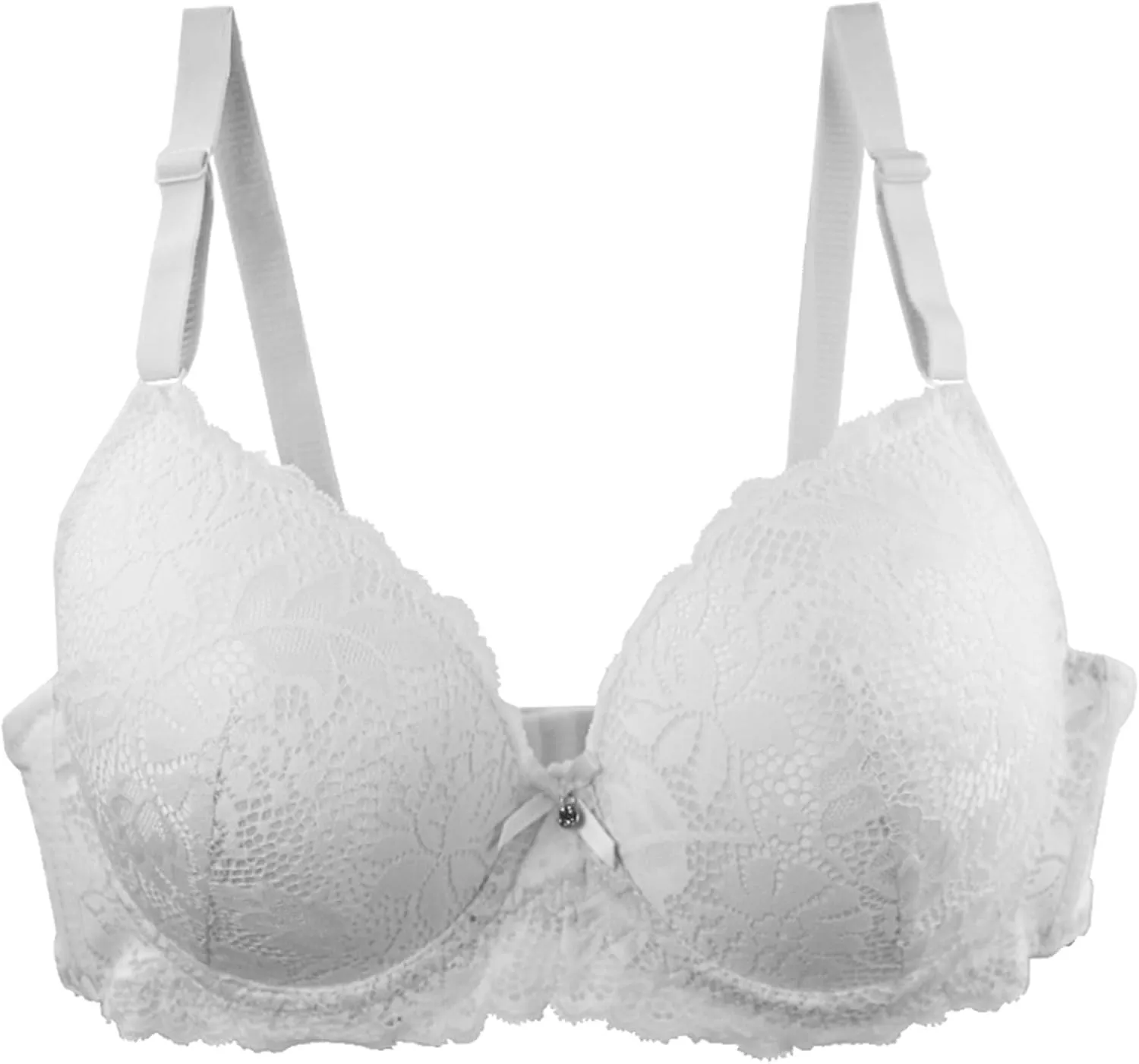 Women's 3 PC Trendy Lace Bras Sexy Seamless Push Up Sport Bra Casual Comfy Breathable Base Bralettle Underwear