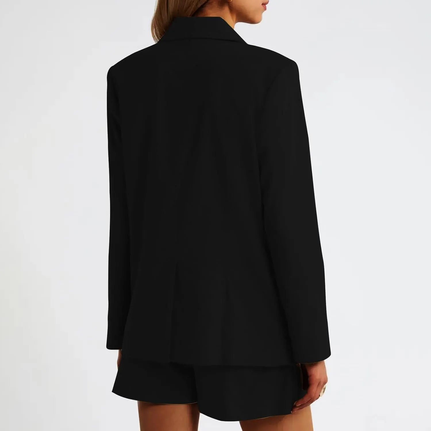 Womens Blazer Jacket Lapel Collar Trendy Work Office Blazer Jackets Outerwear Business Casual Suit Jackets