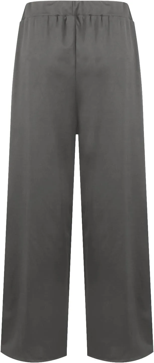 Womens Cargo Sweatpants Winter Sexy Work Palazzo with Pockets High Waisted Straight Leg