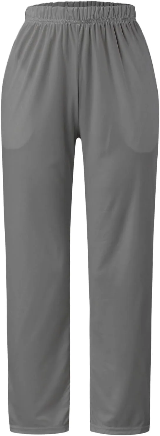 Womens Cargo Sweatpants Winter Velour Yoga Capris with Pockets High Waisted Flare Leggings