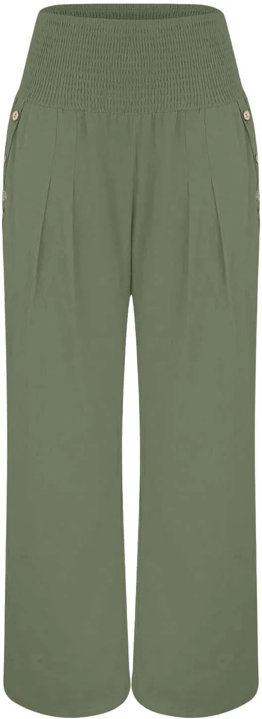 Womens Cargo Sweatpants Winter Velour Yoga Capris with Pockets High Waisted Flare Leggings