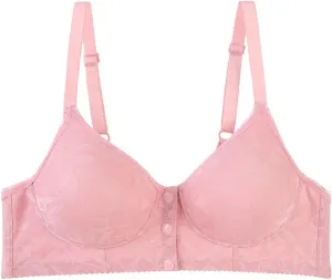 Women's Comfortable No Underwire Bras Soft Adjustable Push Up Bralettes Ladies Breathable Supportive Liftup Bra