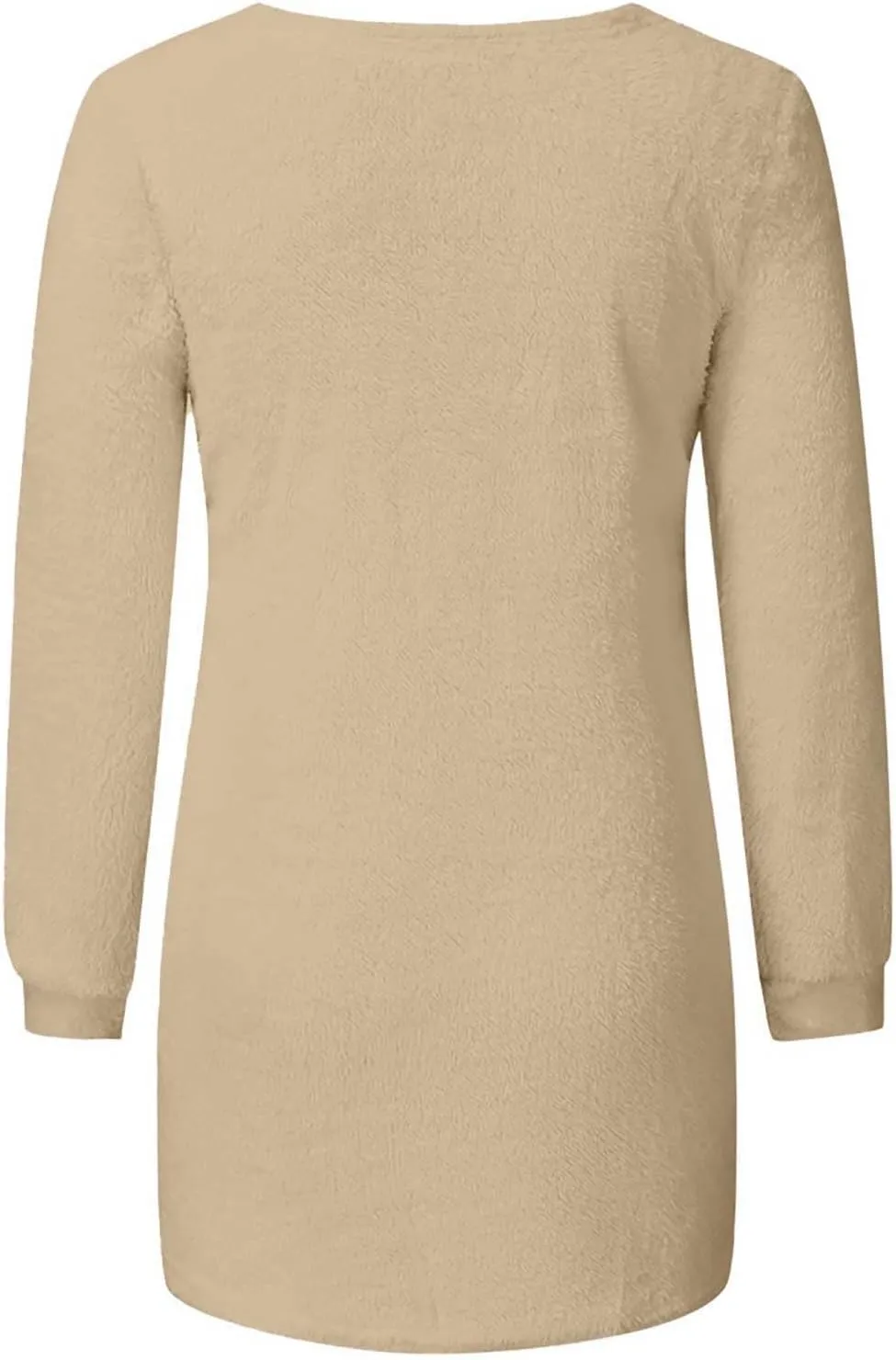 Womens Crewneck Tops Sweatshirt Fluffy Fuzzy Jumper Sweater for Women Fashionable Long Sleeve Pullovers Loose Tops