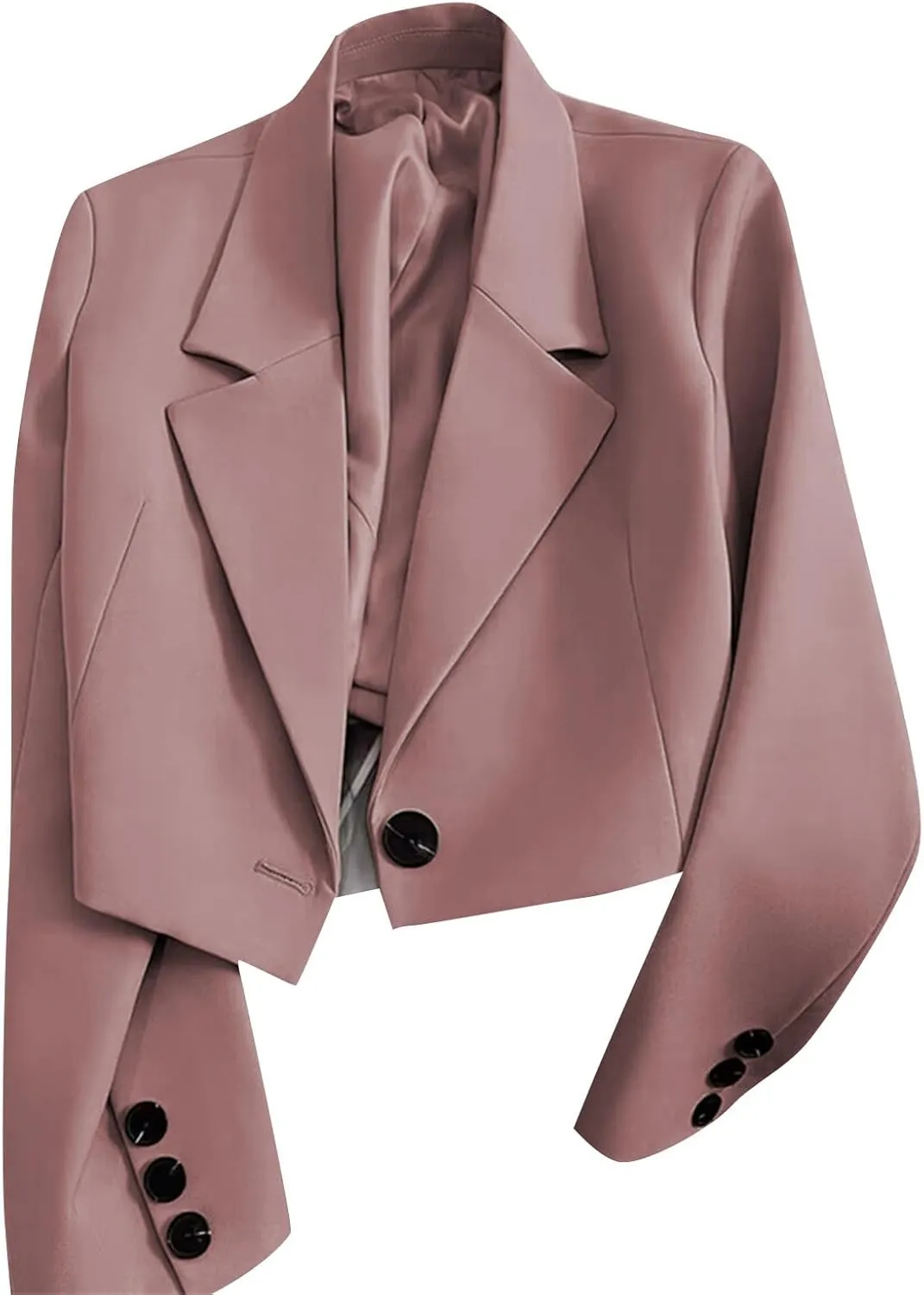 Womens Fall Casual Blazers 2024 Three Quarter Sleeve Sleeve Cardigan Short Small Coat Womens Casual Blazers 2024