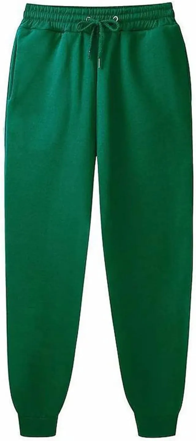Womens Fleece Lined Sweatpants High Waisted Drawstring Waist Oversized Joggers Cinch Bottom Lounge Pants Activewear