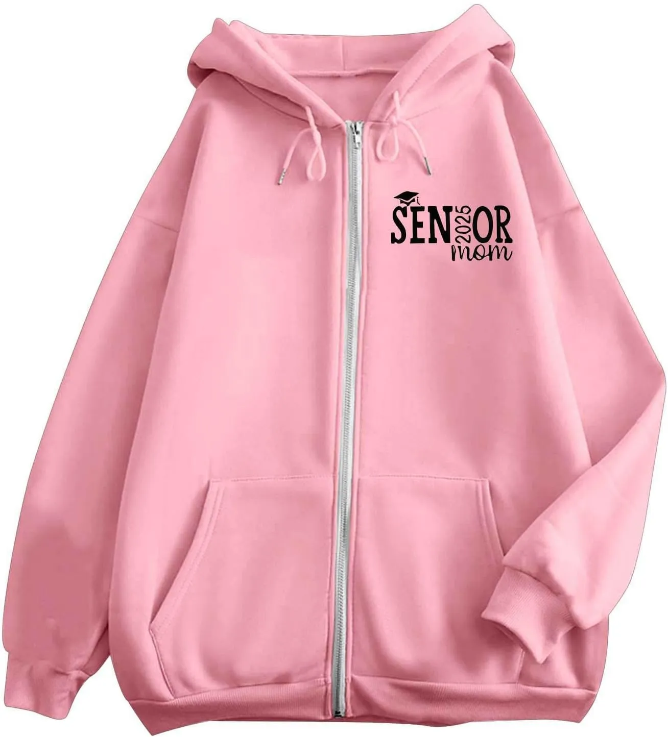 Womens Fleece Oversized Sweatshirt Oversized Crewneck Drawstring Hoodie Preppy Trendy Jackets Cropped Comfy Jackets