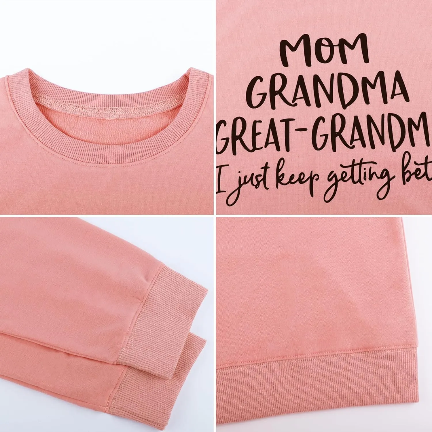 Womens Great Grandma Sweatshirt Crewneck Casual Pullover Loose Comfy Grandma Gifts Shirts Top