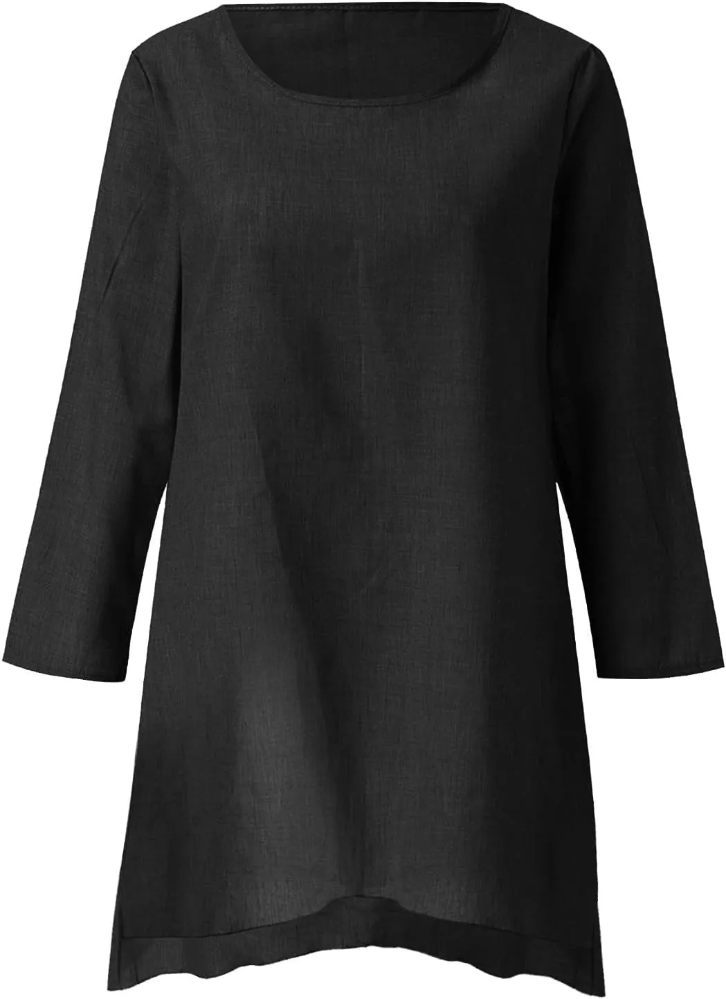 Womens Linen Shirts V Neck Button Blouses Boho Beach Tee Tops Short Sleeve Loose Tunic Tops