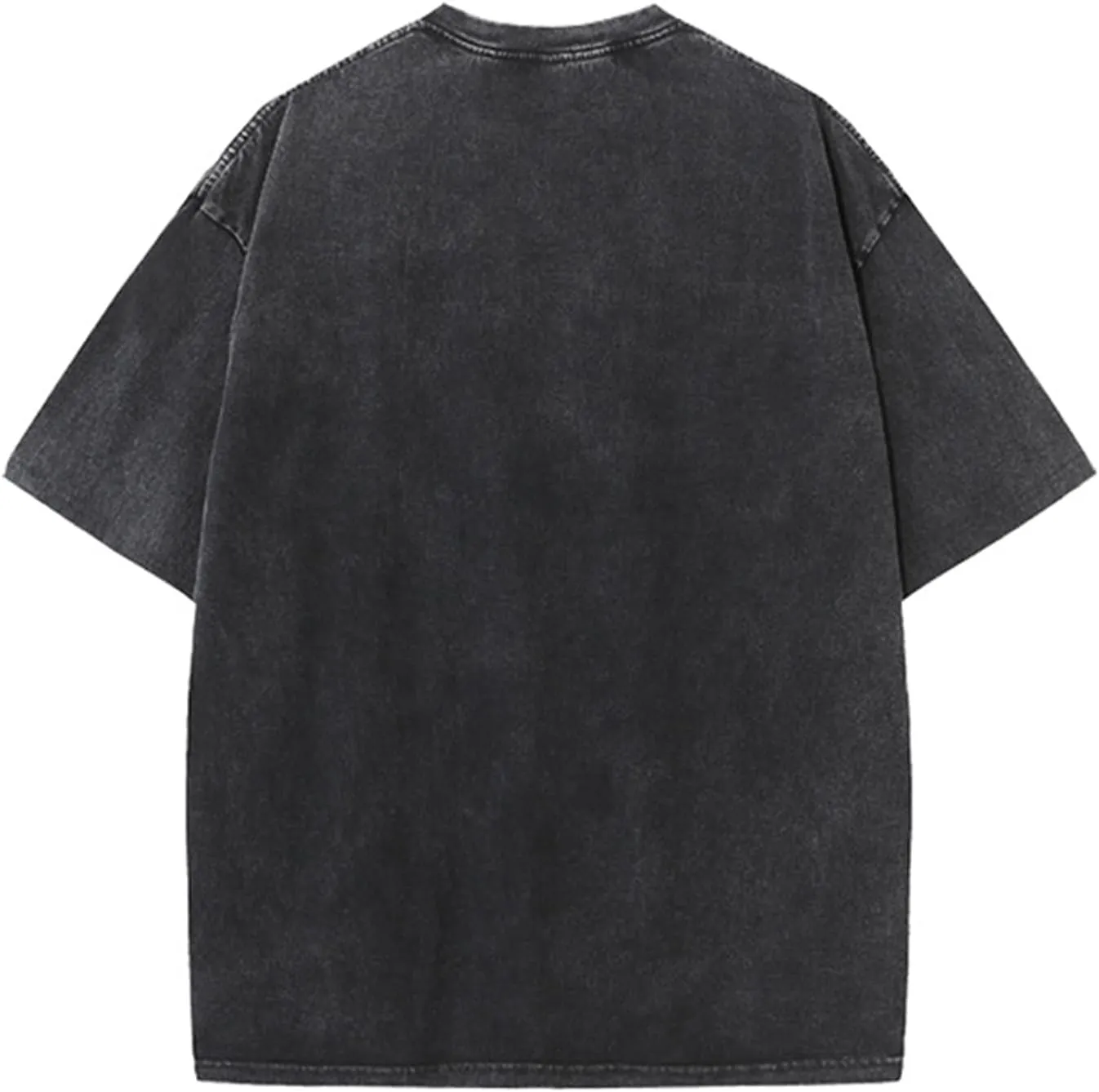 Womens Oversized T-Shirt Washed Tees Half Sleeve Crewneck Summer Casual Pullover Loose Blouse Tops