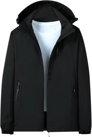Women's Raincoats 2024 Lightweight Windbreaker Jackets Waterproof Windproof Trench Coats Rain Jackets Hooded Pockets