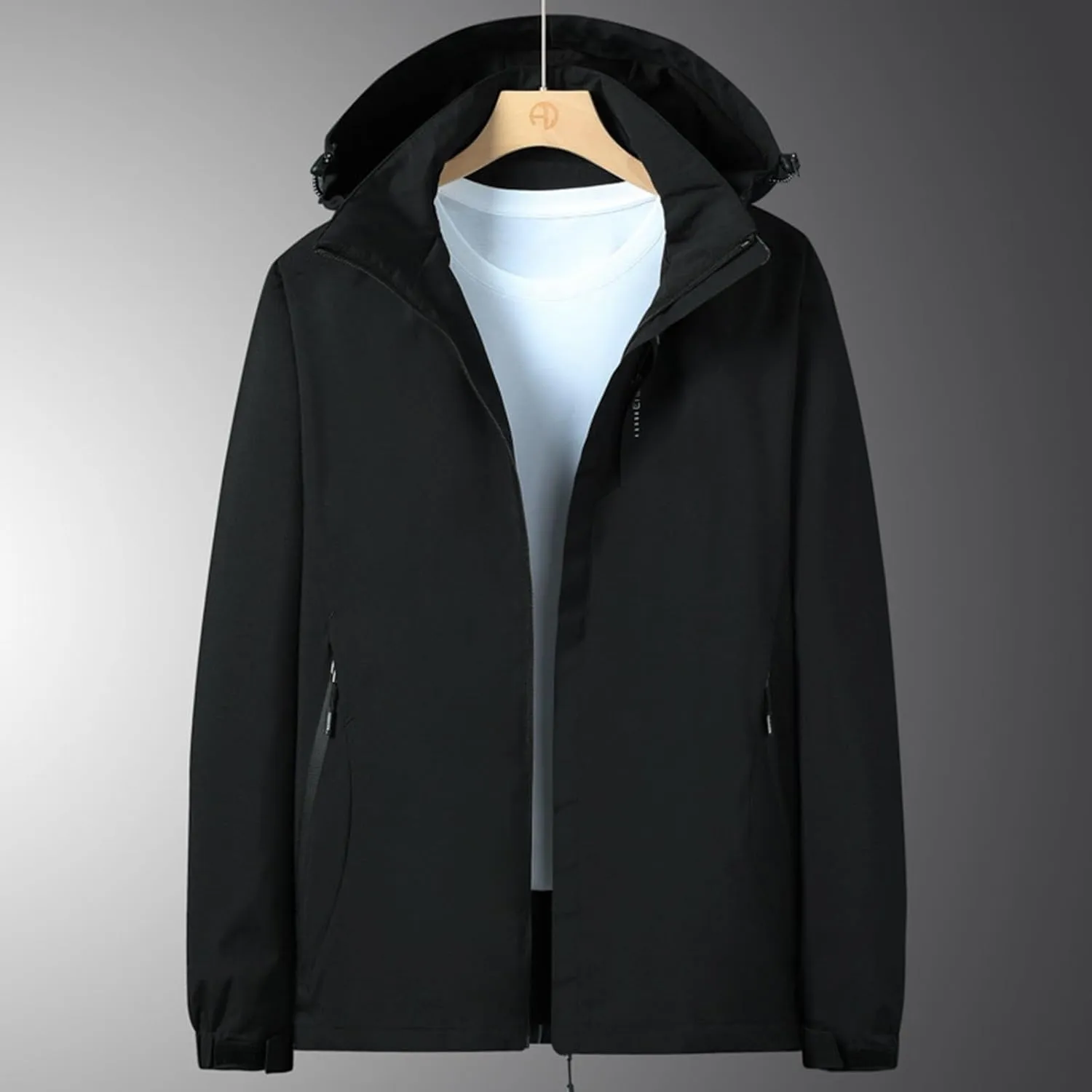 Women's Raincoats 2024 Lightweight Windbreaker Jackets Waterproof Windproof Trench Coats Rain Jackets Hooded Pockets