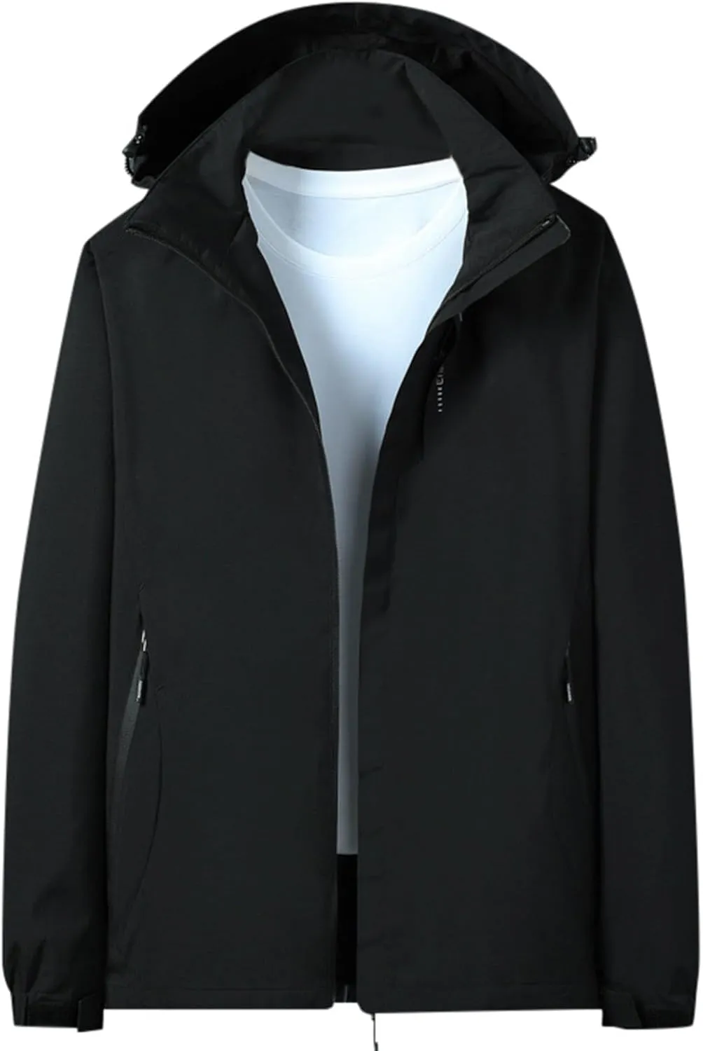 Women's Raincoats 2024 Lightweight Windbreaker Jackets Waterproof Windproof Trench Coats Rain Jackets Hooded Pockets