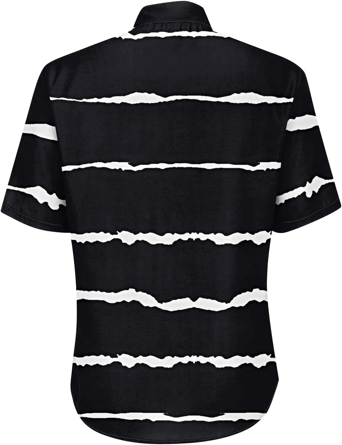 Womens Short Sleeve Casual Print Button Down Shirts Summer Soft Fashion Cotton Linen Blouses Tops Trendy