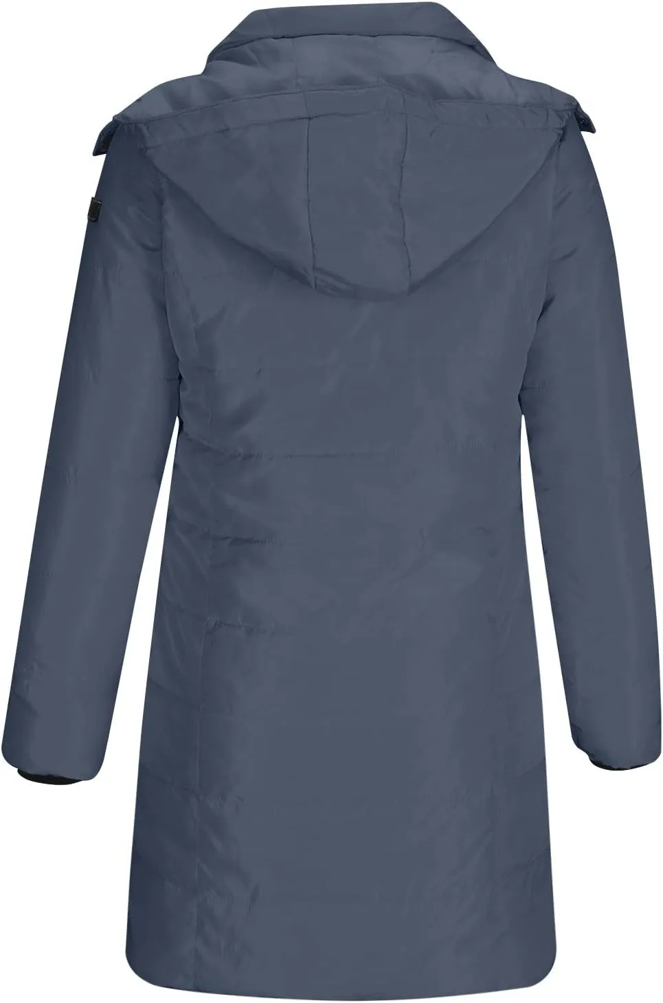 Women's Slim Fit Winter Puffers Long Sleeve Hooded Parkas Full Zip Down Coats Thicken Padded Jackets Quilted Anoraks