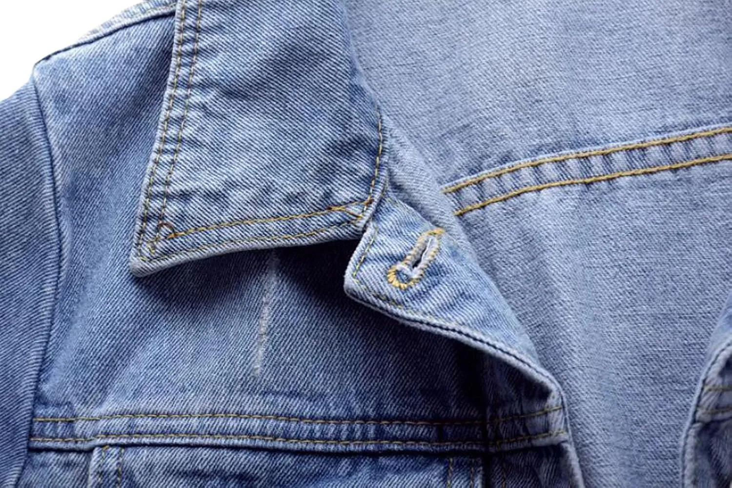 Womens Solid Color Denim Jackets Button Up Long Sleeve Trucker Jackets Jean Coat