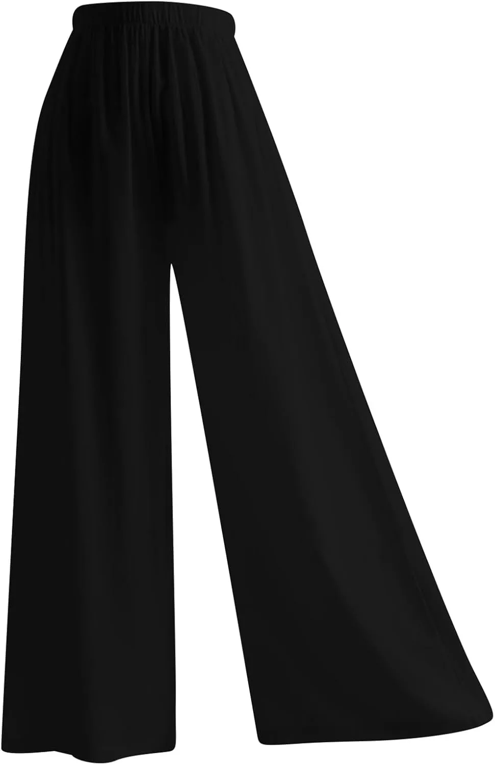 Women's Wide Leg Pants Winter ightweight Outfits Thermal with Pockets Water Resistant Elastic Waist