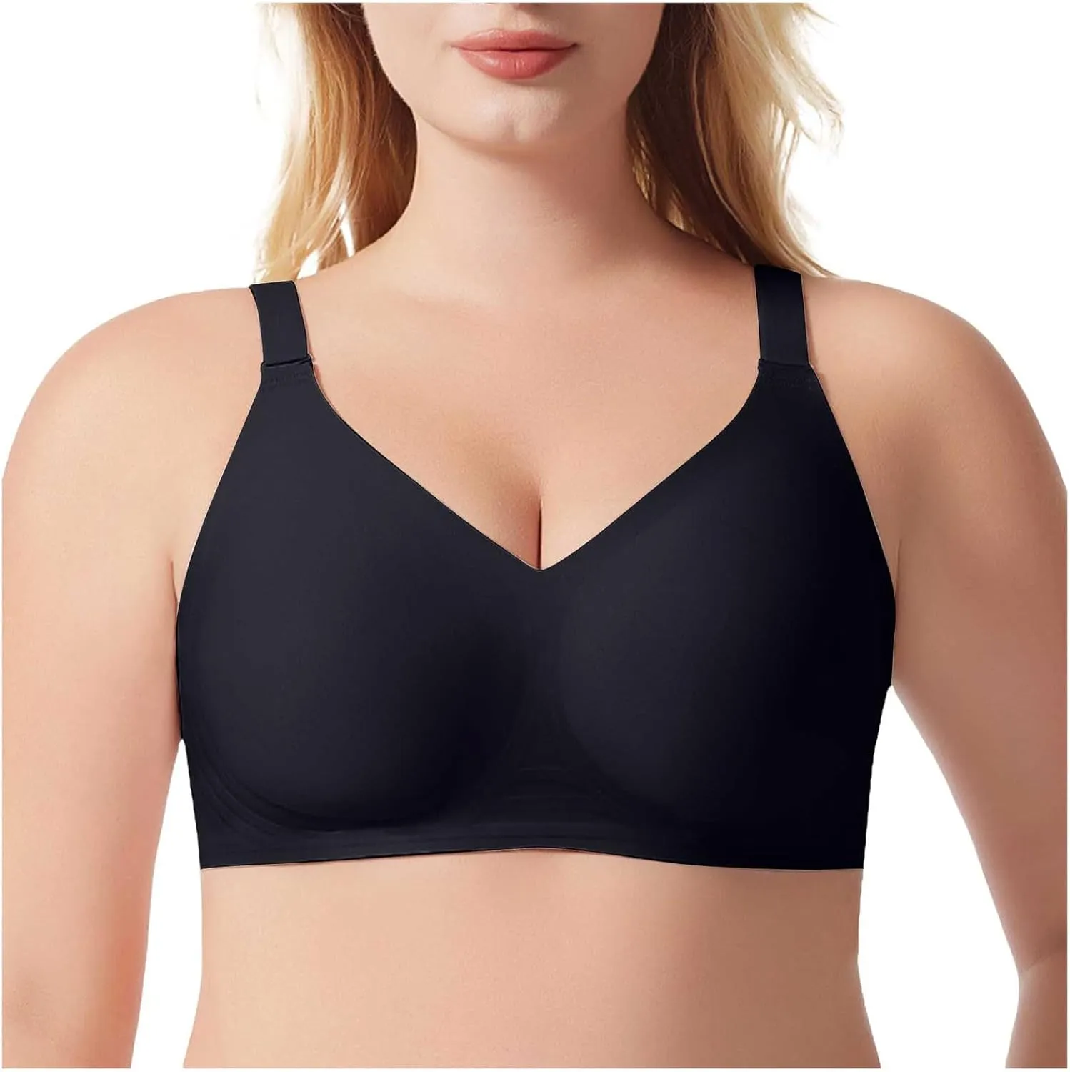 Women's Wireless Bras with Support and Lift High Support Sports Bras for Women Soft Seamless Full Coverage Bra