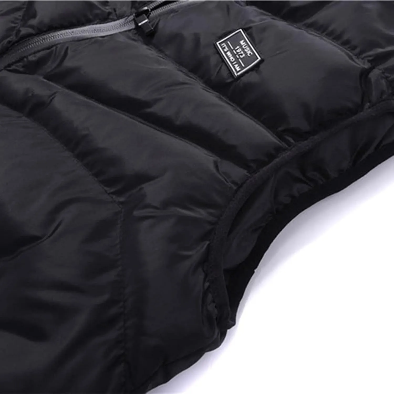Ymosrh Men's Puffer Vest Outdoor Casual Stand Collar Vests for Padded Jacket Coat Vest Light, S-4XL