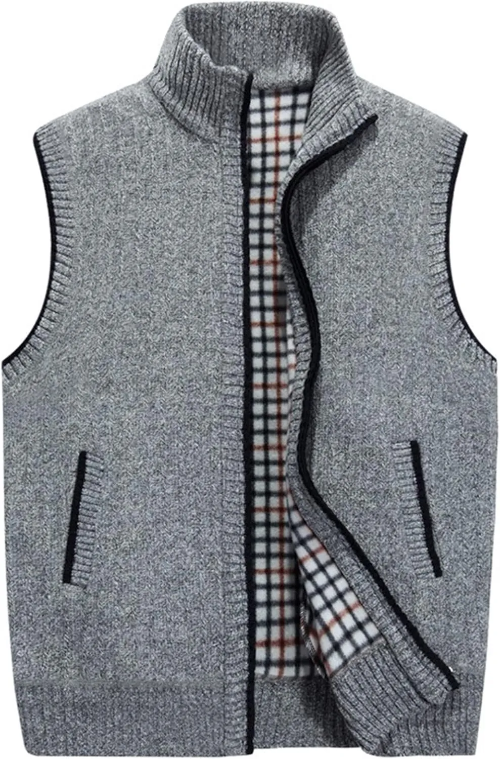 Ymosrh Men's Puffer Vest Packable Golf Vest Warm Outdoor Sleeveless Jacket for Hiking Travel Running Casual Vest, M-4XL